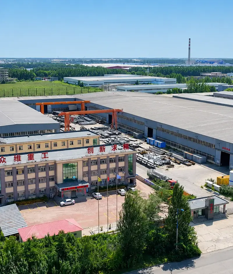 Aerial view of the Zhongwei Steel Structure factory